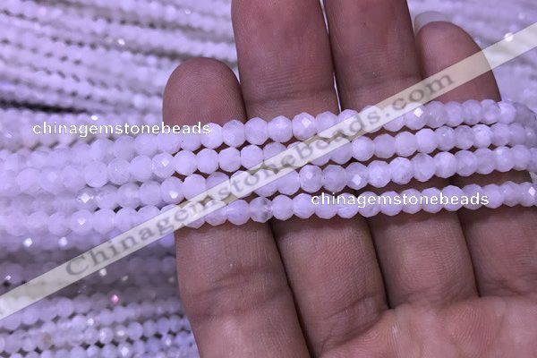 CRB1965 15.5 inches 3*4mm faceted rondelle white moonstone beads