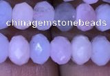 CRB1968 15.5 inches 4*6mm faceted rondelle morganite beads