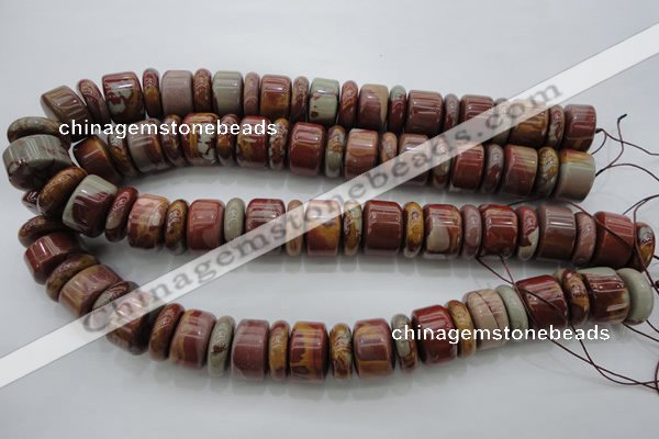 CRB198 15.5 inches 6*18mm - 13*18mm rondelle noreena jasper beads