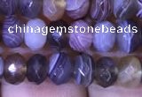CRB1994 15.5 inches 4*6mm faceted rondelle Botswana agate beads