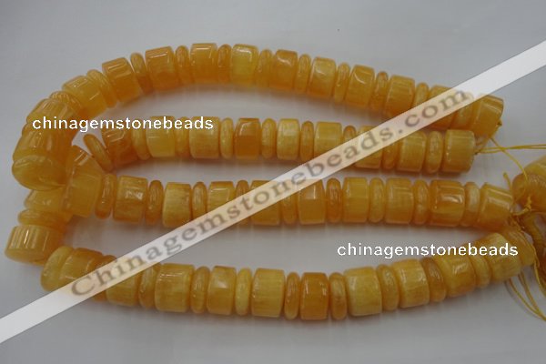 CRB201 15.5 inches 6*18mm - 13*18mm rondelle calcite gemstone beads