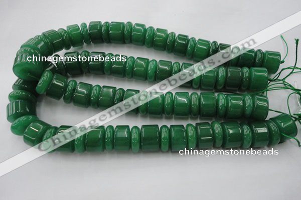 CRB202 15.5 inches 6*18mm - 13*18mm rondelle green aventurine beads