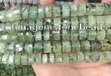 CRB2042 15.5 inches 11mm - 12mm faceted tyre prehnite beads