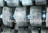 CRB2126 15.5 inches 9mm - 10mm faceted tyre kyanite beads