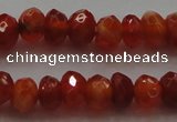 CRB216 15.5 inches 3*4mm faceted rondelle fire agate beads