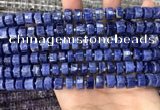 CRB2175 15.5 inches 9mm - 10mm faceted tyre sodalite beads