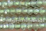 CRB2227 15.5 inches 2*3mm faceted rondelle prehnite beads