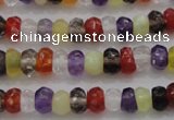 CRB223 15.5 inches 2.5*4mm faceted rondelle mixed quartz beads