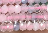 CRB2236 15.5 inches 2*3mm faceted rondelle morganite beads