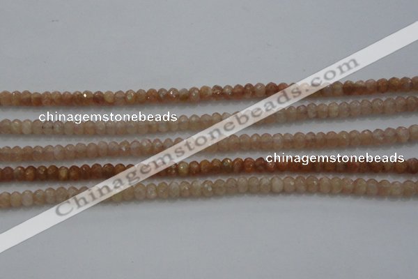 CRB224 15.5 inches 2.5*4mm faceted rondelle moonstone beads