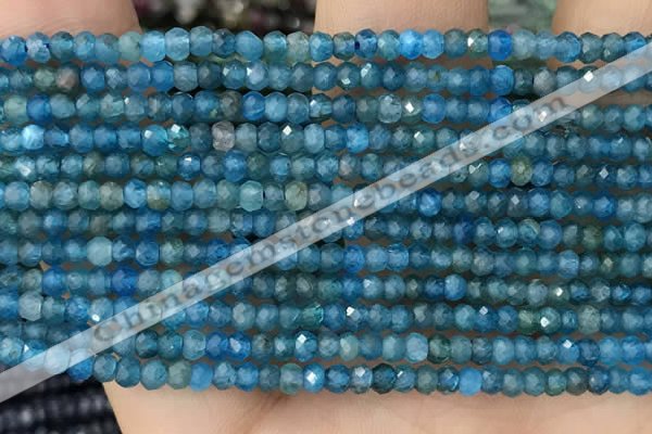 CRB2240 15.5 inches 2*3mm faceted rondelle apatite beads