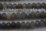 CRB225 15.5 inches 2.5*4mm faceted rondelle AB-color labradorite beads