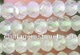 CRB2258 15.5 inches 3*4mm faceted rondelle prehnite beads