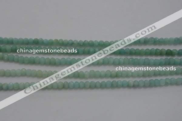 CRB226 15.5 inches 2.5*4mm faceted rondelle amazonite beads