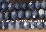 CRB2268 15.5 inches 3*4mm faceted rondelle sapphire beads