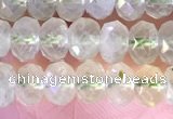 CRB2273 15.5 inches 4*6mm faceted rondelle prehnite beads