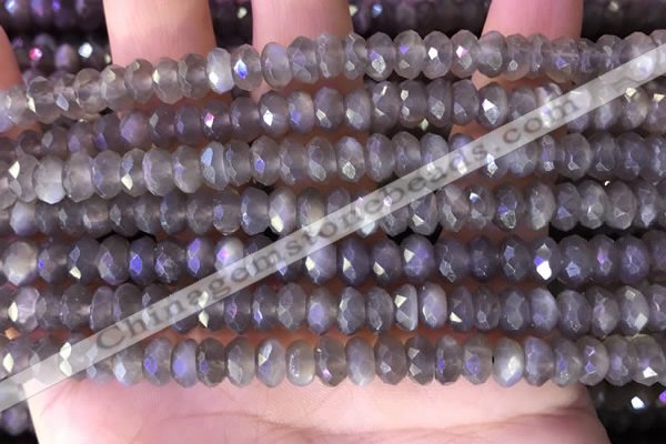 CRB2286 15.5 inches 4*7mm faceted rondelle moonstone beads