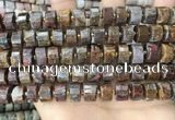 CRB2307 15.5 inches 10mm - 11mm faceted tyre pietersite beads