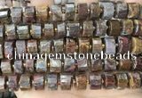 CRB2309 15.5 inches 13mm - 14mm faceted tyre pietersite gemstone beads