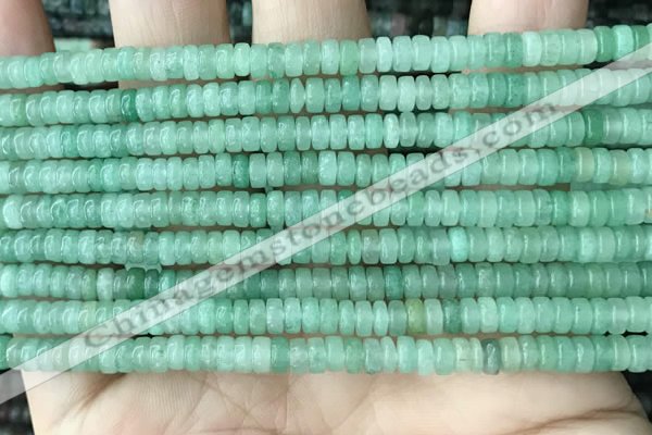 CRB2554 15.5 inches 2*4mm heishi green aventurine beads wholesale