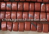 CRB2570 15.5 inches 2*4mm heishi red jasper beads wholesale