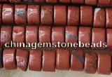 CRB2570 15.5 inches 2*4mm heishi red jasper beads wholesale