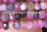 CRB2609 15.5 inches 2*3mm faceted rondelle tourmaline beads