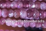 CRB2610 15.5 inches 2*3mm faceted rondelle ruby gemstone beads