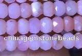 CRB2615 15.5 inches 2*3mm faceted rondelle pink opal beads