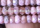 CRB2618 15.5 inches 2.5*4mm faceted rondelle rhodochrosite beads