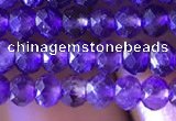 CRB2631 15.5 inches 3*4mm faceted rondelle amethyst beads