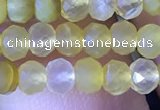 CRB2635 15.5 inches 3*4mm faceted rondelle yellow opal beads