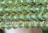 CRB2637 15.5 inches 2*3mm faceted rondelle peridot gemstone beads