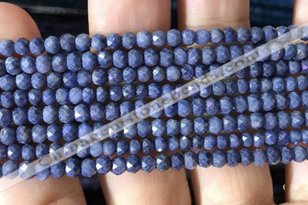 CRB2641 15.5 inches 2*3mm faceted rondelle sapphire beads