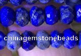 CRB2648 15.5 inches 3.5*5mm faceted rondelle lapis lazuli beads