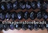 CRB2650 15.5 inches 2*3mm faceted rondelle black spinel beads