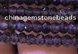 CRB2663 15.5 inches 2*3mm faceted rondelle smoky quartz beads