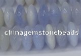 CRB267 15.5 inches 5*12mm rondelle blue chalcedony beads