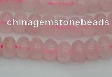 CRB2800 15.5 inches 4*6mm rondelle rose quartz beads wholesale