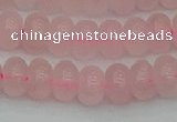 CRB2802 15.5 inches 6*10mm rondelle rose quartz beads wholesale