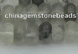 CRB2807 15.5 inches 6*10mm rondelle cloudy quartz beads wholesale