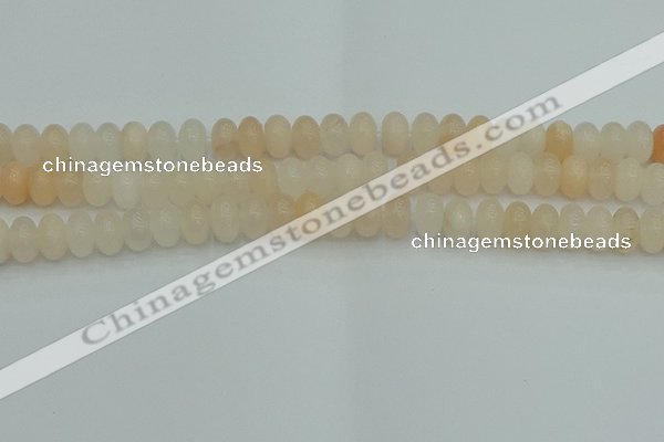 CRB2817 15.5 inches 6*10mm rondelle pink aventurine beads