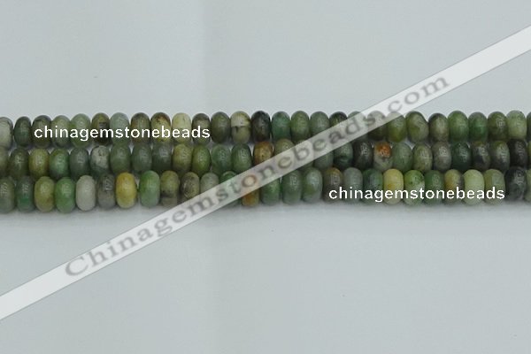 CRB2832 15.5 inches 6*10mm rondelle jade gemstone beads