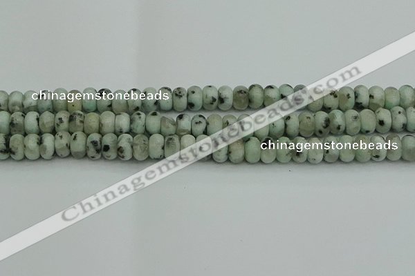 CRB2851 15.5 inches 5*8mm rondelle sesame jasper beads