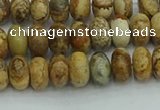 CRB2855 15.5 inches 4*6mm rondelle picture jasper beads