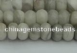 CRB2861 15.5 inches 5*8mm rondelle grey agate beads