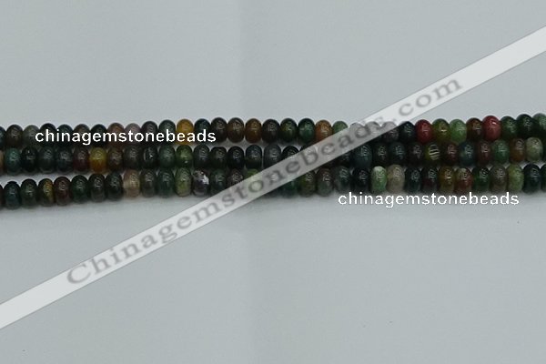 CRB2865 15.5 inches 4*6mm rondelle Indian agate beads