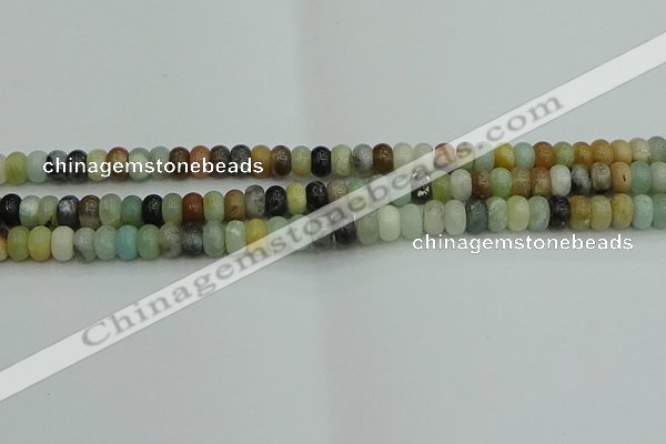 CRB2875 15.5 inches 4*6mm rondelle amazonite beads wholesale