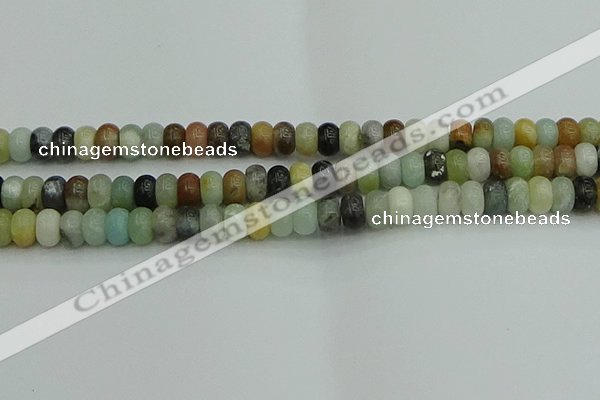 CRB2877 15.5 inches 6*10mm rondelle amazonite beads wholesale