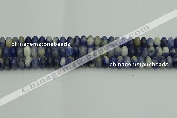 CRB2882 15.5 inches 6*10mm rondelle sodalite beads wholesale